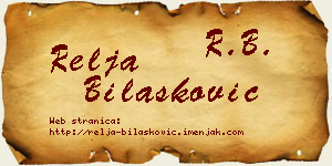 Relja Bilašković vizit kartica